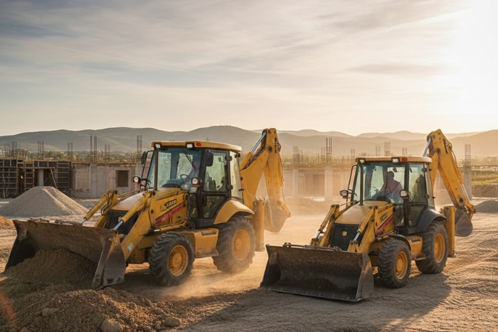 ¿Cuánto pesa una retroexcavadora?